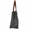 9220- GREY CANVAS TOTE BAG